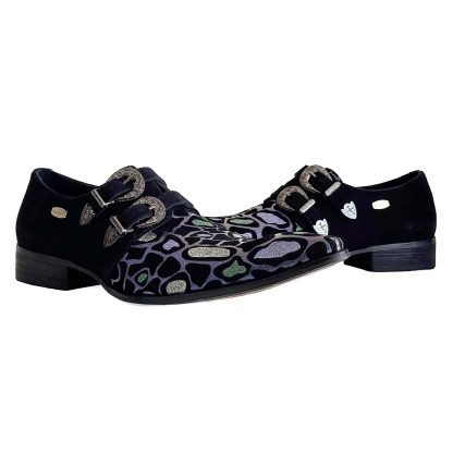 508-A9 - Purple/blue/green/silver multi - Image 2